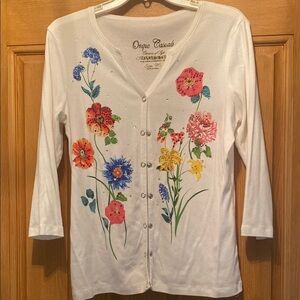 Onque Casuals multi colored sparkle top/cardigan/layering piece